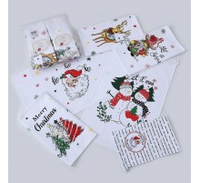 Набор полотенец вафельных с бахромой 88-892 ручных 2 штуки 