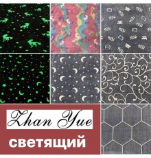 Плед велсофт светящий в ассортименте