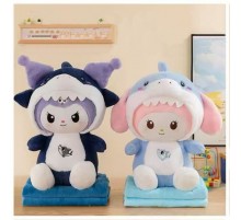 Плед-сумка велсофт детский  52002 №1