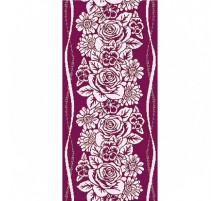 Полотенце махровое пестротканое Розы 6674