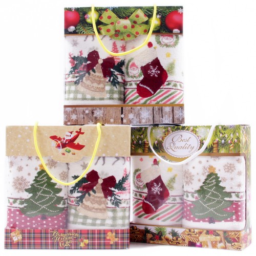 Набор полотенец микрофибра  98-961 в сумочке Р+Р из Иваново