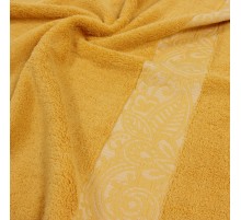 Полотенце махровое гладкокрашеное Осенняя вязь вид 350 грушовый 7991