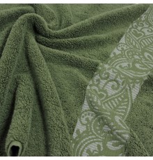 Полотенце махровое гладкокрашеное Осенняя вязь вид 348 миртовый 7991