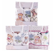 Набор полотенец микрофибра А6142 в сумочке МР+МР+МР