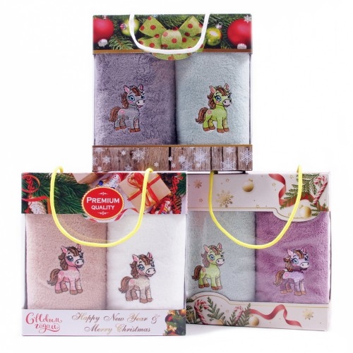 Набор полотенец микрофибра 26B-88 в сумочке МР+МР