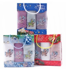 Набор полотенец микрофибра 26B-77 в сумочке МР+МР+МР