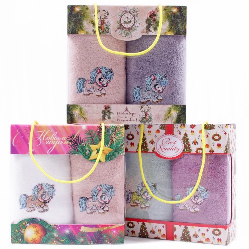 Набор полотенец микрофибра 26B-77 в сумочке МР+МР