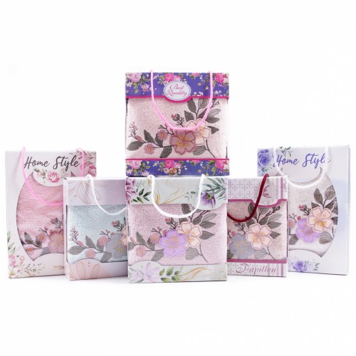 Набор полотенце махровое 10051155-10061155 в коробке Л