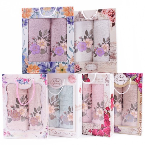 Набор полотенец махровых 10051155-10061155 в коробке Б+Л