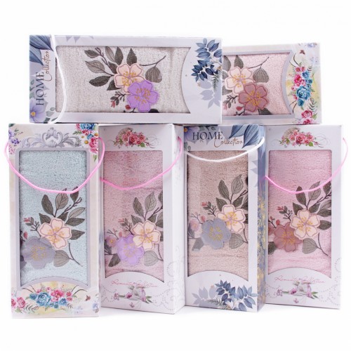 Набор полотенце махровое 10051155-10061155 в коробке Б