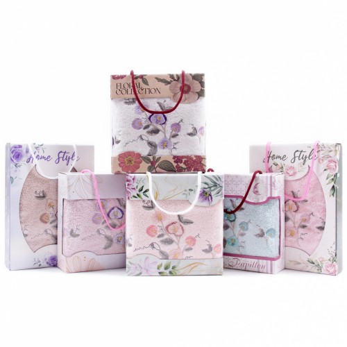 Набор полотенце махровое 10051156-10061156 в коробке Л