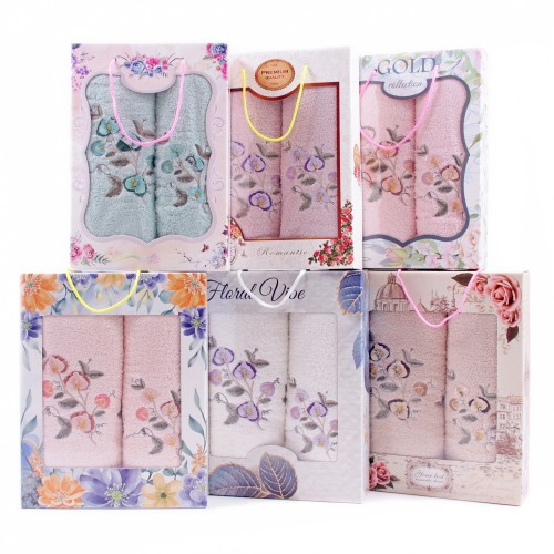 Набор полотенец махровых 10051156-10061156 в коробке Б+Л