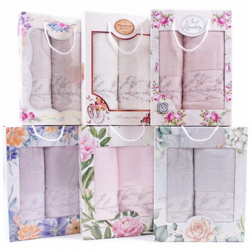 Набор полотенец махровых 88-747 88-748 в коробке Б+Л