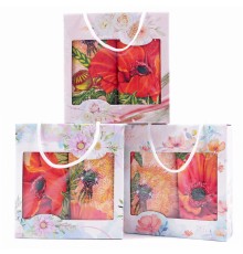 Набор вафельных полотенец Купон в коробке  (2 шт.) в ассортименте Тейково 5352-1