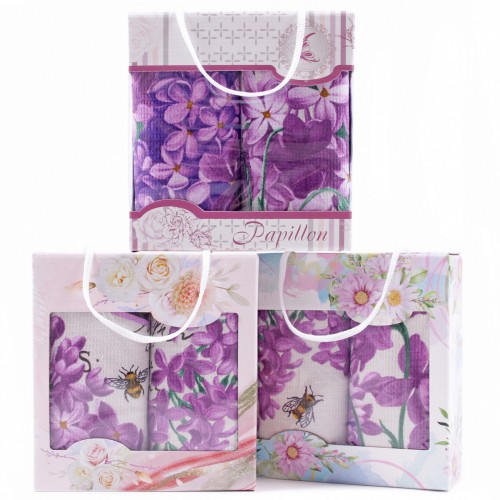 Набор вафельных полотенец Купон в коробке  (2 шт.) в ассортименте Тейково 29273-1