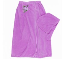 Набор 2-х предметный сауна микрофибра женская + чалма  А9007  №4