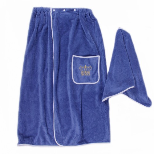 Набор 2-х предметный сауна микрофибра мужская А9027 №3