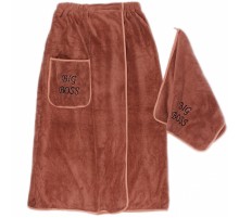 Набор 2-х предметный сауна микрофибра мужская Биг Босс 6030 №2