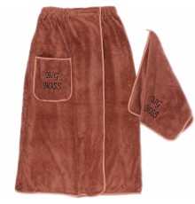 Набор 2-х предметный сауна микрофибра мужская Биг Босс 6030 №2