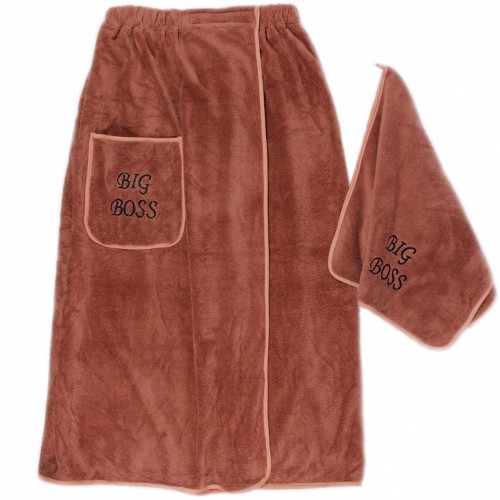 Набор 2-х предметный сауна микрофибра мужская Биг Босс 6030 №2