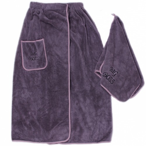 Набор 2-х предметный сауна микрофибра мужская Биг Босс 6030 №3