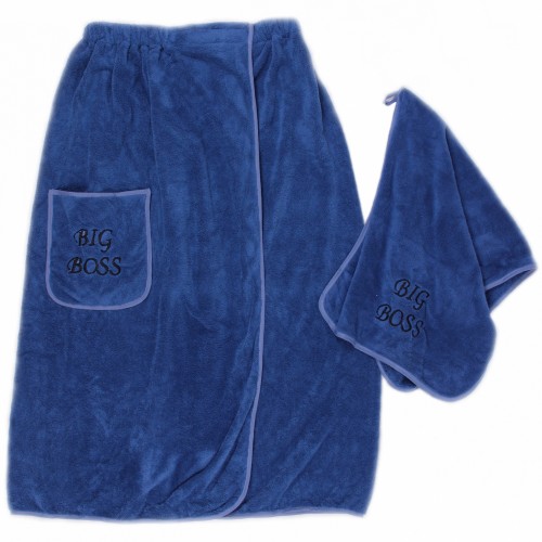 Набор 2-х предметный сауна микрофибра мужская Биг Босс 6030 №3