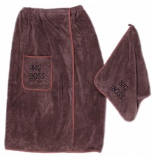 Набор 2-х предметный сауна микрофибра мужская Биг Босс 6030 №4