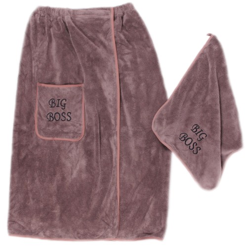 Набор 2-х предметный сауна микрофибра мужская Биг Босс 6030 №4 из Иваново