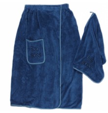 Набор 2-х предметный сауна микрофибра мужская Биг Босс 6030 №5