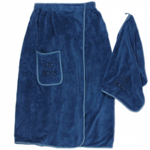 Набор 2-х предметный сауна микрофибра мужская Биг Босс 6030 №5