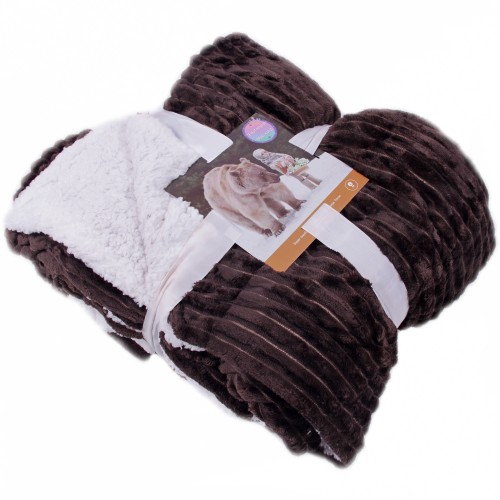 Плед велсофт-мех Комфорт-21