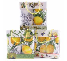 Набор полотенец рогожка 40х75 см в коробке 2 штуки 13485-1 ад