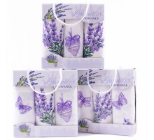 Набор полотенец рогожка 40х75 см в коробке 3 штуки 11102-1 ад