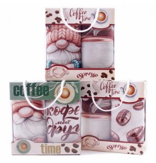 Набор вафельных полотенец Купон 50х63 см 2 штуки в сумочке 29456-1 тк