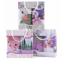 Набор вафельных полотенец Купон 50х63 см 2 штуки в сумочке 29455-1 тк