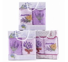 Набор полотенец  махровое 410-76 в сумочке МР+МР