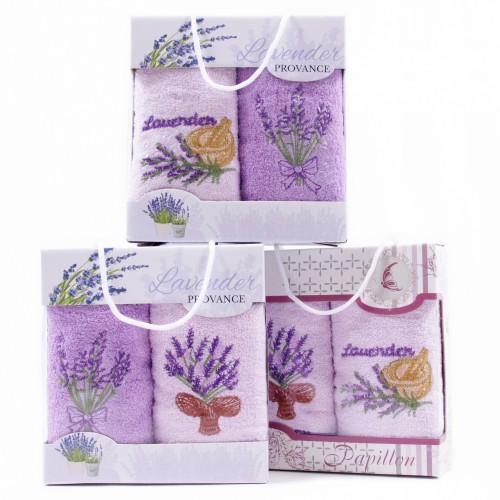 Набор полотенец  махровое 410-76 в сумочке МР+МР