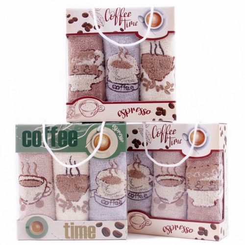 Набор полотенец  махровое 410-81 в сумочке МР+МР+МР