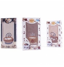 Полотенце микрофибра 98-582 в шоколадке МР