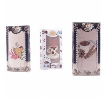 Полотенце микрофибра 668-156 в шоколадке Р 