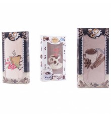 Полотенце микрофибра 668-156 в шоколадке Р 