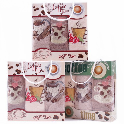 Набор полотенец  микрофибра 668-156 в сумочке Р+Р+Р