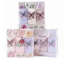 Набор полотенец  микрофибра 668-150 в сумочке Р+Р+Р