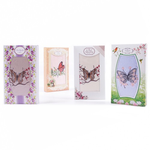 Полотенце микрофибра 668-150 в шоколадке Р