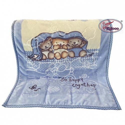 Детский плед 2-х слойный 189-3 ассорти