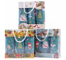 Набор вафельных полотенец 40х75 см 3 штуки в сумочке 500496-1 тдл