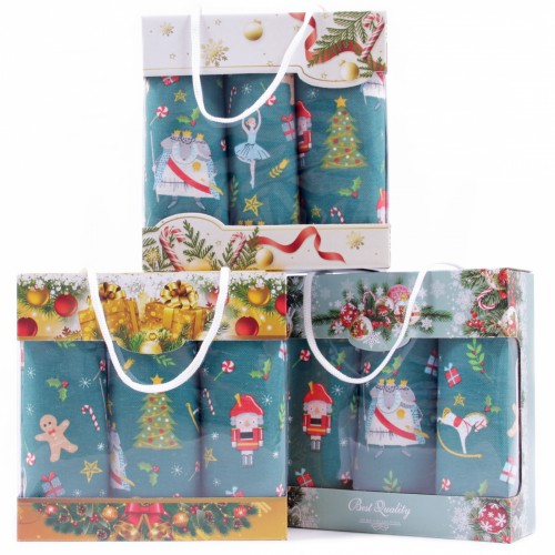 Набор вафельных полотенец 40х75 см 3 штуки в сумочке 500496-1 тдл