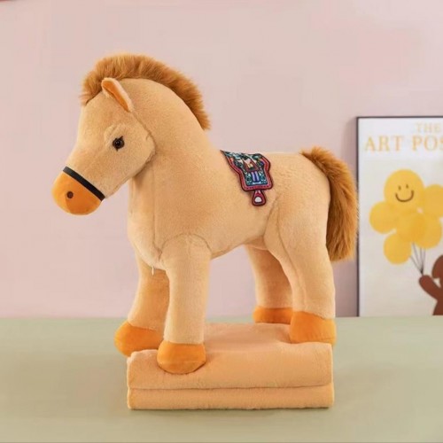 Плед-сумка велсофт детский  Пони