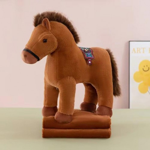 Плед-сумка велсофт детский  Пони