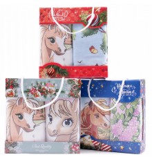 Набор полотенец  хлопок-махра 26В-Х35 в сумочке МР+МР